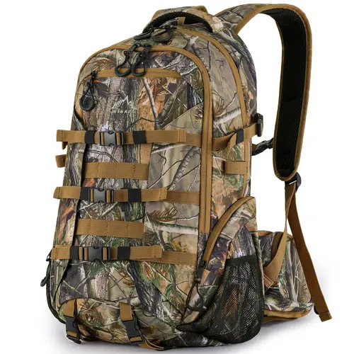 GoHimal 600D Waterproof Hunting Backpack for Men,30L Camo Hunting Pack with Bow Holder
