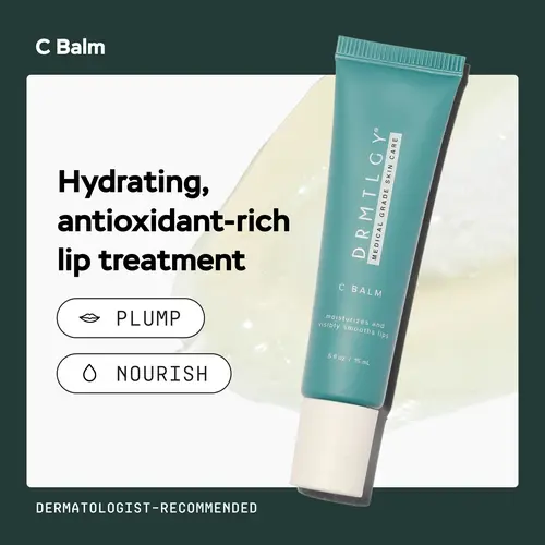 DRMTLGY C Balm 0.5 fl oz Vegan with Vitamin C and Hylauronic Acid Moisturizing Lip Mask