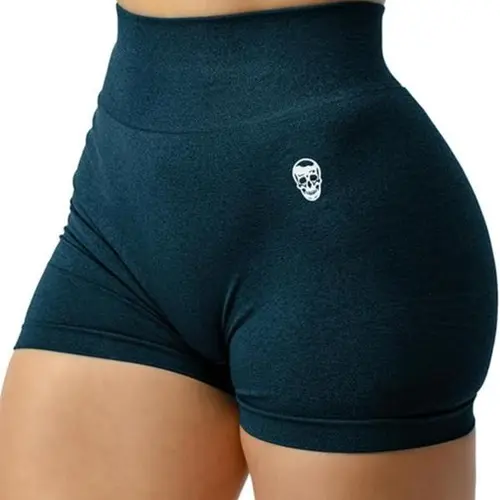 Gymreapers Infinity Seamless Gym Scrunch Shorts for Women 1 Pair Moisture Wicking Breathable Fabric Diamond Gusset Crotch Scrunch Back Two Tier Waistband High Waist Compression Fit Squat Proof Athletic Workout Shorts for Gym Training Fitness