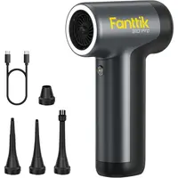 Fanttik B10 Pro/B10 Pro Max/B11 Apex Electric Air Duster - 110000RPM Brushless Motor, Handheld Cordless Blower, 1-Tap Booster, 3 Gears Adjustable, Tools and Gadgets with LED Lights for PC, Electronics, Father's Day Gifts,toolupgrade