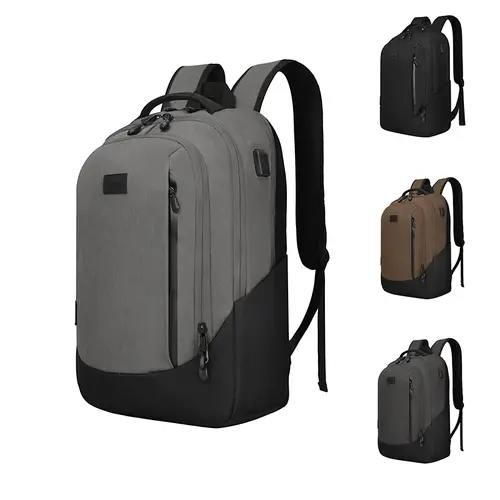 Travel Laptop Backpack, Airplane Approved Carry on Business Bag with USB Charger Port, Durable Black Computer Backpack, Travel Backpacks,backpack for school,mochila laptop, Backpack Carry On Luggage, Portable Travel Backpack