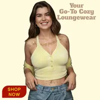 Women's Pro-Fit Ribbed Fitted 1/2/3-Piece Button-Front Convertible Neckline Crop Top Bralette - Racerback, Removable Padding, Spandex Fabric, Nylon, Push-Up, 3/4 Coverage, Basic Workout Bras, Sporty Chic - Gym/Street Loungewear (Style 32653-2/3)