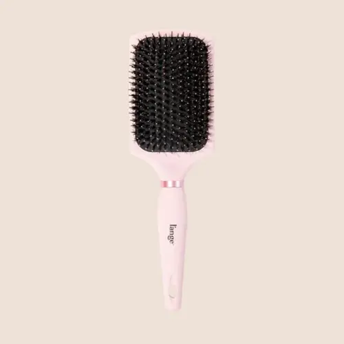 L'ANGE HAIR Square Detangling Paddle Brush - Boar & Nylon Bristles, Non-Slip Grip, Wet/Dry Brush for Blowouts & Smooth Styling