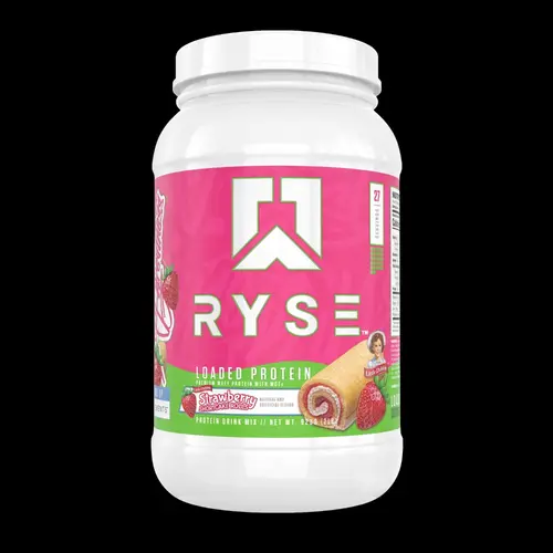 RYSE Up Supplements Loaded Premium Lean Protein Powder - 25g Whey Isolate & Concentrate, Prebiotic Fiber, MCTs, Low Carbs, Low Sugar, 27 Servings - Dietary Fitness Muscle Building Supplement