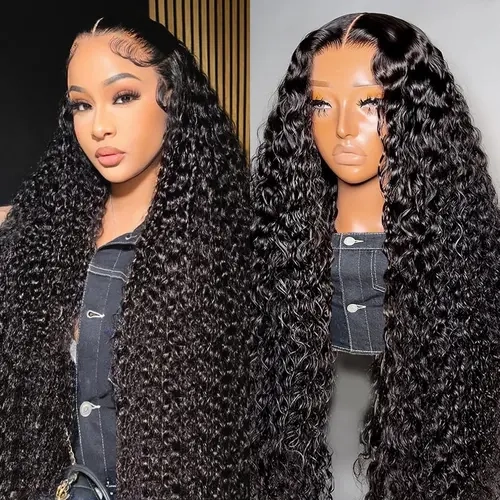 Bling Hair Glueless Pre-Plucked Lace Frontal Wig - 13x4, 13x6 Deep Wave Real Human Hair Wig for Black Females with Drawstring, Heat Resistant, Back to School, Glueless Wig sohochic