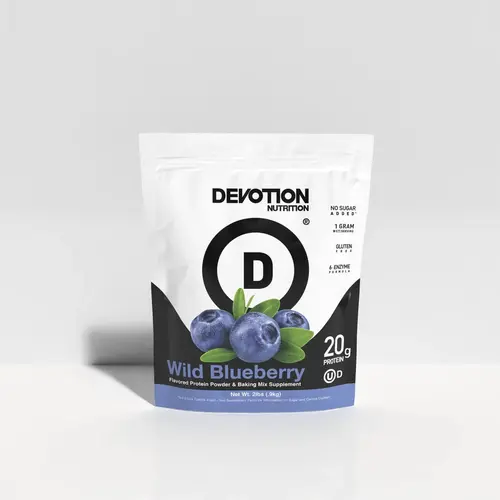 Devotion Nutrition Protein Powder Blend - Clean Label Supplements for Sweet Tooth, Keto-Friendly, Gluten-Free, No Added Sugars, 1g MCT, 20g Whey & Micellar Protein, Pudding-Ready Creamy Shake Mix, 2lb Tub