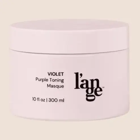 L'ANGE HAIR Violet Toning Masque - Purple Hair Mask with Keratin & Borage Oil, Tones Brassiness in Blonde & Silver Hair, 10 fl oz