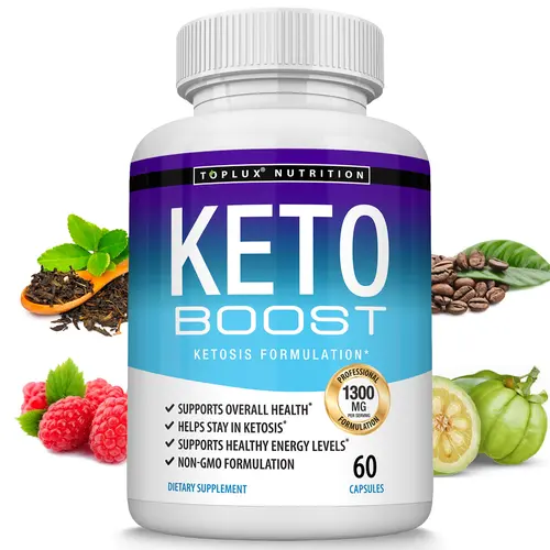 Keto Boost Supplement Ketogenic Formula with Raspberry Ketones, Green Tea Extract and more