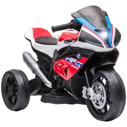 #tiktokshopbacktoschool Aosom 6V Kids Motorcycle Licensed BMW, Toddler Motorcycle with Headlight, Music, 3 Wheeled Electric Motorcycle for Kids, Gift for Boys & Girls,sohochic