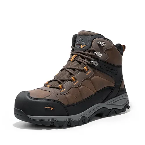 Men's Wide Non-Slip Steel-Toe Work Boots,sohochic