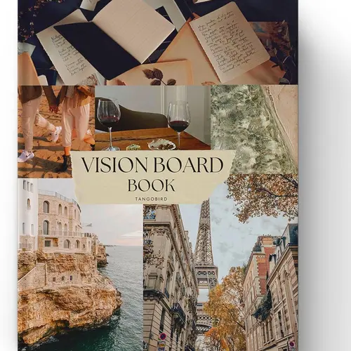 Vision Board Book – 1000+ Inspirational Images, Quotes & Cutouts with Easy-to-Use Perforated Pages for Manifestation, Goal Setting, Dream Boards & Collages