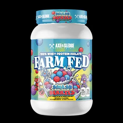 Farm Fed Grass-Fed Whey Protein Isolate, Dietary Fitness Supplement, Workout Support & Lean Muscle Booster
