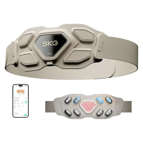 SKG W9 Pro Lower Back Massager, Adjustable Cordless Heating Pad Vibrating Back Massager Waist Lumbar Belt, Gifts for Mom Dad Men Women Comfort,back to school,back to school haul,sohochic