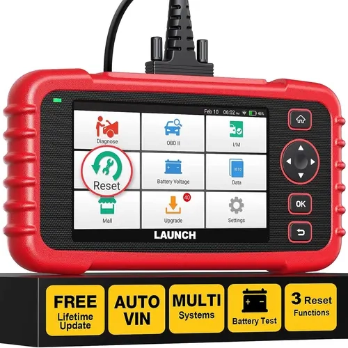 LAUNCH OBD2 Scanner CRP123X Elite - Lifetime WiFi Update Scan Tool with FCA SGW, SAS Calibration, Reset Functions, Throttle Adaptation, Oil Reset, Multi-System Diagnostics, Battery Test, Auto VIN,toolupgrade