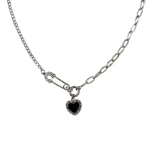 Women's Dainty Love Heart Charm Necklace - Stainless Steel Classic Dainty Necklaces, Daily Versatile Layering Jewelry with Subtle Charm for Effortless Style