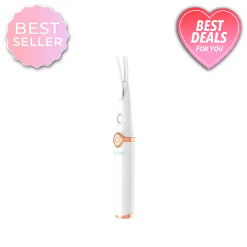 RIKI LOVES RIKI Eyelash Curler with 3 Adjustable Temperature Settings for Precise Curling & Makeup Rechargeable USB Cable Ergonomic Design Viral Finds Fall Sale