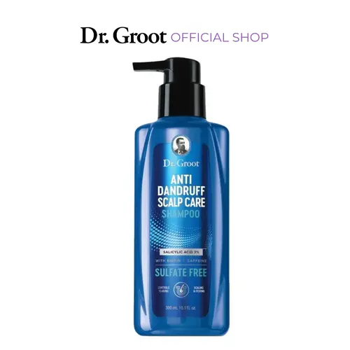 Dr. Groot Anti-Dandruff Scalp Care Shampoo, Korean Haircare, Salicylic Acid, Biotin, Hydrating, Cooling & Refreshing