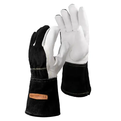 YESWELDER Professional Goatskin TIG Welding Heavy Duty Gloves, Premium Durable Leather Work Gloves for Enhanced Safety & Comfort