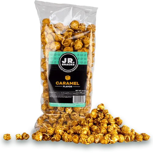 Junior Snacks Co. Caramel Popcorn; Sweet & Savory Goodness Brown Sugar Salty Flavor