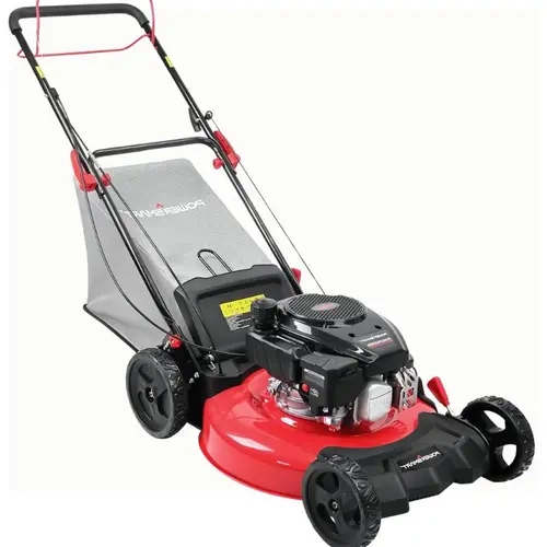 PowerSmart Gas Powered Lawn Mower (V8621S/V8621S1/V8622S1) - 21in 3-in-1/22in 2-in-1 170cc Self-Propelled Walk Behind Lawnmower, Adjustable Height, Foldable, Large Grass Catcher, Easy Start, Quick Assembly, Safety Switch, Fuel Efficient, Turf Friendly, La