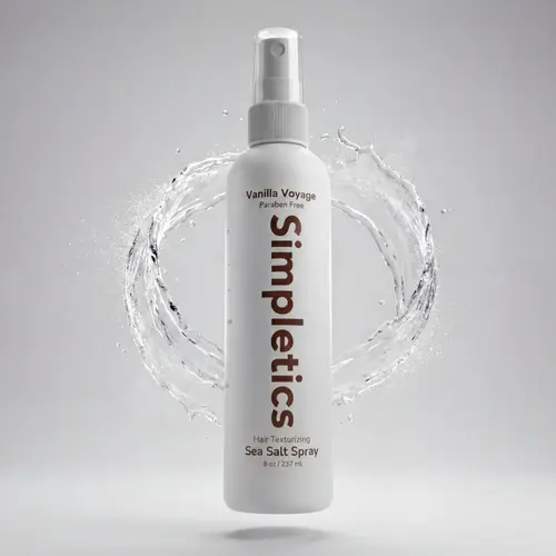Himalayan Sea Salt Haircare Texture Spray for Straight & Wavy Hair - All Natural, 5-Ingredient, Volumizing, Hydrating, Lightweight Daily Product - Matte Finish for Men & Women