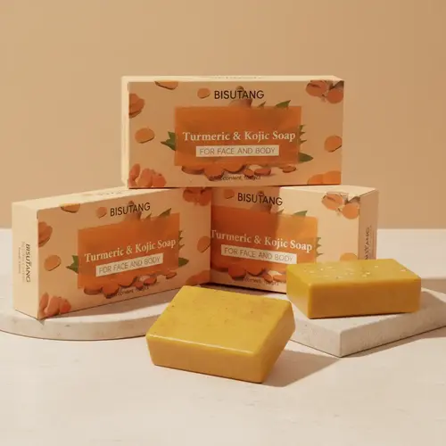 3PCS Lemon Turmeric Kojic Acid Soap Bars - Daily Facial & Body Cleanser, Skin Whitening Dark Spot Remover for Face, Body Wash,back to school,sohochic