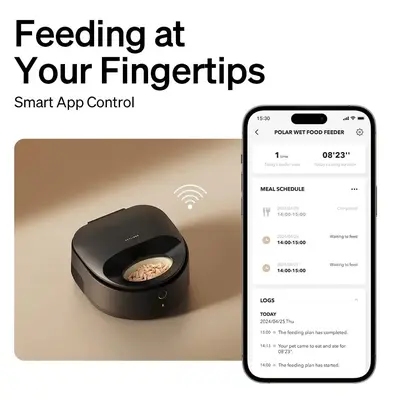 PETLIBRO Automatic Cat Feeder, Refrigerated wet food dispenser with WiFi control, 3 days freshness, 3 timed meals,  quick cooling Feeding