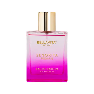Bellavita Luxury Senorita Eau De Parfum | Women's Perfume 100ml (3.38 FL.oz) | Playful, Sweet & Confident Notes | Long-Lasting | Vegan & Cruelty-Free