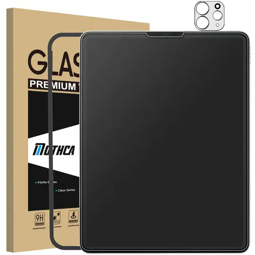 Mothca Matte Screen Protector for iPad, Etching‑Process,  9H Tempered Glass, Anti‑Glare Anti‑Fingerprint,  2.5D Curved Edge, NOT Privacy Film, Compatible with iPad mini 7/6, iPad A16/10, Air 11/13 & Pro 11/12.9