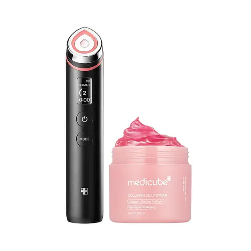 [medicube] 310M Celebrity Glass Skin DuoㅣBooster Pro Korea's No.1 Glass Glow Device + Collagen Jelly Cream OR Deep Vita C Cream