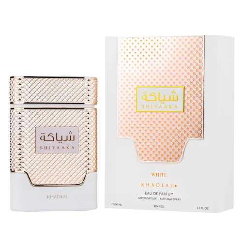 Khadlaj Shiyaaka White for Women Eau de Parfum Spray, 3.4 Ounce
