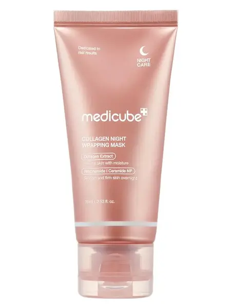 [medicube] Collagen Night Wrapping Mask : SLEEP, SHED, AND GLOW! Skincare Skin Repair Comfort Pink