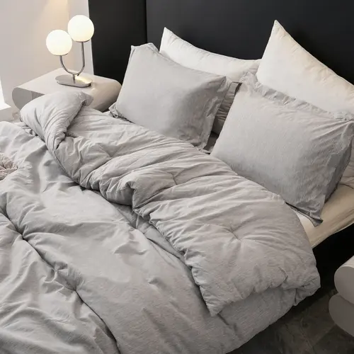 【Back to School】DOWNCOOL 3PCS Cationic Comforter Set(Twin size with 2pcs) ,  Comfortable Bedding Sets for All Seasons, Cationic Dyed Bed Set with Comforter & Pillow Sham three-piece set, Summer Turn Up, Breathable Quilt Set, Bed Comforter Set,sohochic