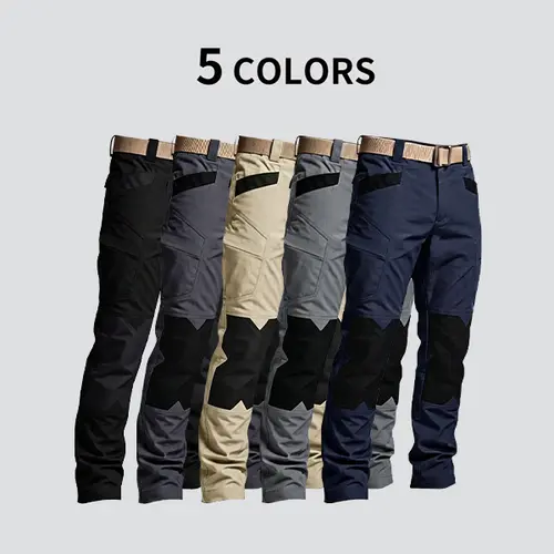 HOMUG Men's Tactical Work Pants are equipped with a stretched waistband and pockets. Featuring a kneei-pad designed and crafted from a new 230g/m2 fabric, they are ideal for spring and summer wear as well as outdoor activities.