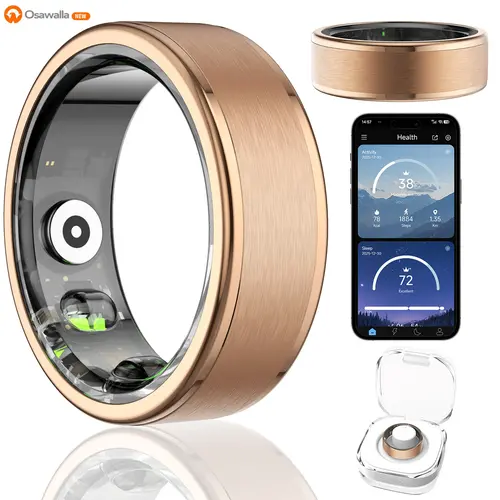 2026 New Smart Ring - 24/7 Heart Rate & Sleep Monitor, Sports Watch Alternative for Men & Women , No Subscription ,ompatible with Android & iOS