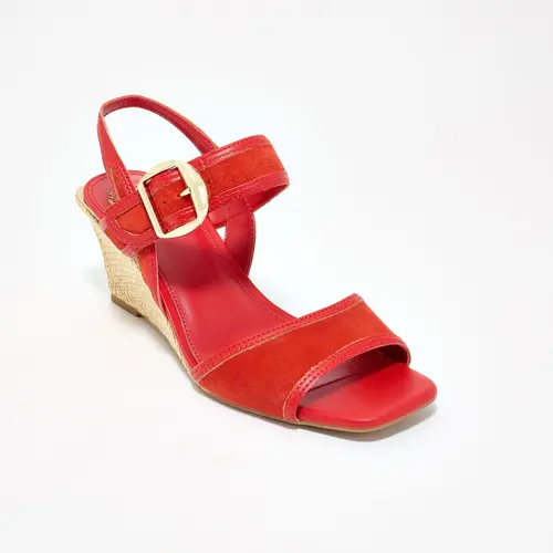 Vince Camuto Leather Espadrille Platform Wedges - Helcey