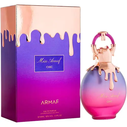 Armaf Miss Chic EDP Spray for Women - 3.4 fl oz Citrus Rose Fragrance with Rose, Musk Notes, Woody Drydown, Floral Scent Perfumes, Sweet Floral Profile, Fresh Citrus Brighten Your Mood, Adult Use