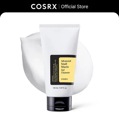 COSRX Advanced Snail Mucin Gel Cleanser - Gentle, Cruelty-Free Daily Face Wash for Dry Skin Adults, Hydrating Foam, Supports Skin Repair & Radiant Bright Complexion, Korean Beauty Selfcare, 150ml