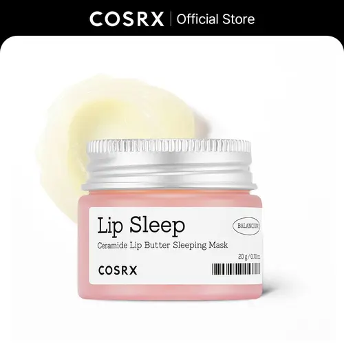 [COSRX Official] Balancium Ceramide Lip Butter Sleeping Mask (20g) - Hydrating Moisturizer with Shea & Coconut, Repairs & Strengthens Dry, Damaged Lips