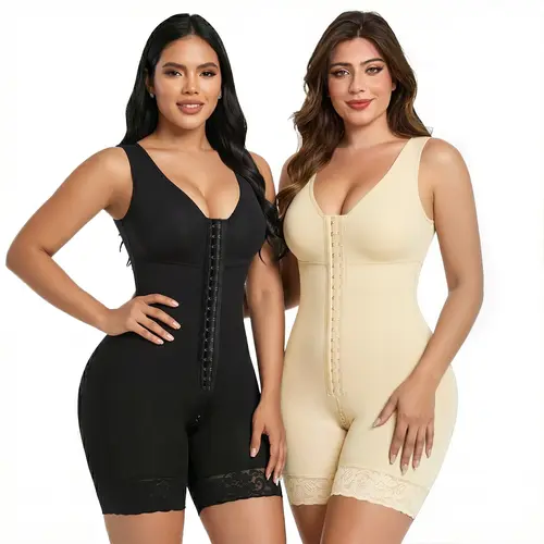 YIANNA #Livestream 2 Piece Fajas Colombianas Shapewear for Women Tummy Control Full Shapewear Butt Lifter with Zipper Crotch Shapewear Body Shaper Ruched Tummy Control