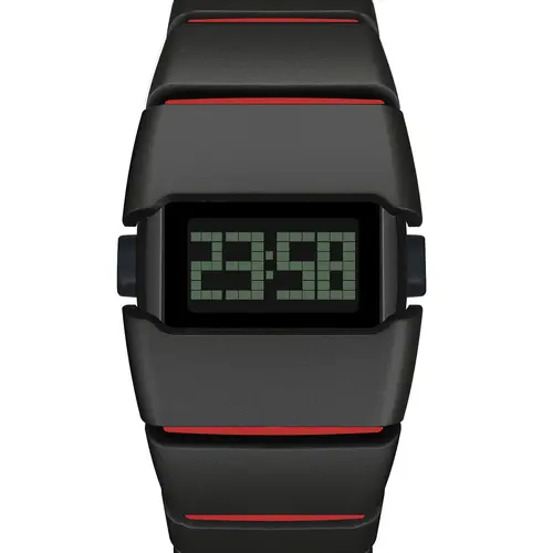 SHIYUNME 2528 Luxury Men's LED Electronic Watch Plastic Material Creative Design Unique Watch Man Casual Sports Trendy Wristwatch Digital Watch Waterproof Wristwatch Men Fashion Watch