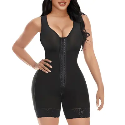 YIANNA Fajas Colombianas Shapewear for Women Front-Hook Tummy Control Full Shapewear Butt Lifter