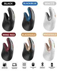ProtoArc Ergonomic Bluetooth Vertical Mouse - EM11 NL Rechargeable Optical Silent Wireless Mouse, Work Accessories, Cool Tech Gadgets, 3 Multi-Device Connectivity, 1000/1600/2400 DPI for Precise Aim, 500mAh Battery