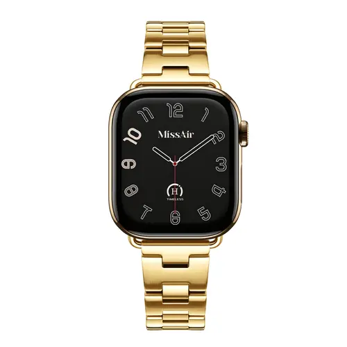 MISSAIR Halo Band Elegant 316L Stainless Steel Watch Band for Women, Fine Brushed Matte Finish, Compatible with Apple Watch Series 1–11, SE & Ultra (38mm-49mm),back to school,back to school haul,sohochic
