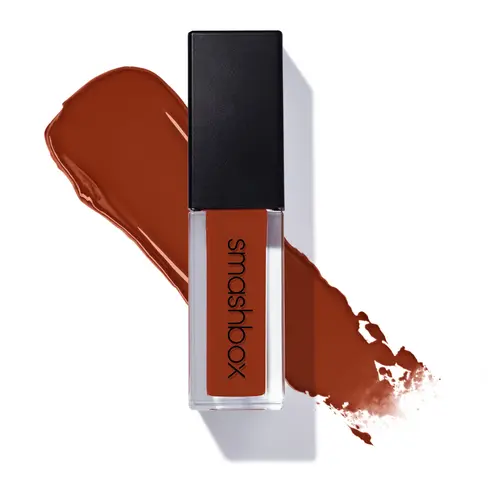Smashbox Always On Longwear Matte Liquid Lipstick - Primer-Infused, Oil-Free, Sulfate-Free Makeup & Cosmetic (Regular Edition) with Sunflower-Infused Blend, Apricot Shade for Stepping Out & All-Day Wear