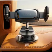 LISEN Auto-Adjusting Phone Holder 360-Degree Rotating Phone Mount (upgraded clip for easy attachment and removal), Suitable For 4-7 inch Smartphones Such as iPhone, Samsung, Google, and Nokia Dashboard Mounting Car Fixing Clips