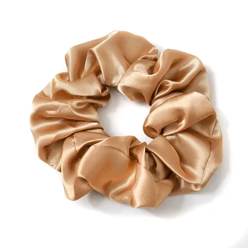 [Free Gift] Satin Scrunchies - Elastic Hair Accessory, Cute Hair Ties, One Size Ponytail Holders for Messy Buns, Girls' Fashion Hairbands & Scrunchies (Random Color), Satin Soft Touch