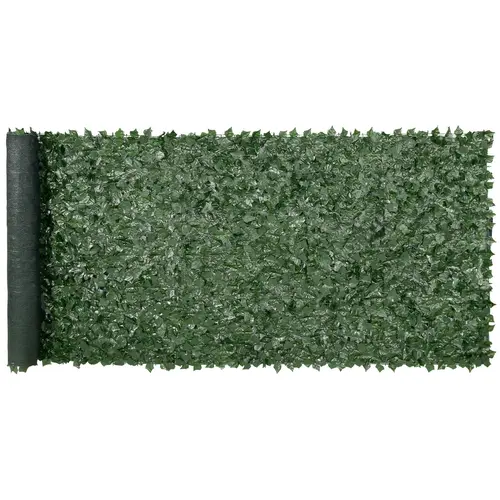 【FathersDayGift】VEVOR Ivy Privacy Fence, 59 x 158in Artificial Green Wall Screen, Greenery Ivy Fence w/ Mesh Cloth Backing and Strengthened Joint, Faux Hedges Vine Leaf Decoration for Outdoor Garden, Yard, Balcony