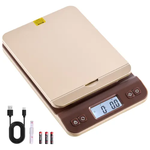 VEVOR Accurate Digital Postal Scale - Accurate Digital Scale, 0.1 oz Accuracy, 88 lbs Capacity, Hold & Tare 2-in-1, Auto-Off, Flip-Up Cover, Easy Calibration, Durable Stable Build, Battery Included, for Small Businesses, Envelopes Weigh Easy#SohoChic
