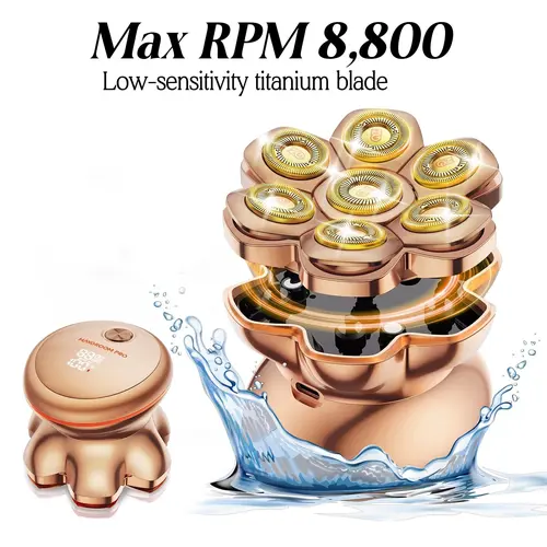 MAXGROOM Replacement Blade, Applicable only to  MAXGROOM 7D Bald Head Shavers,  360 Degree Waterproof Head Hair Shaver